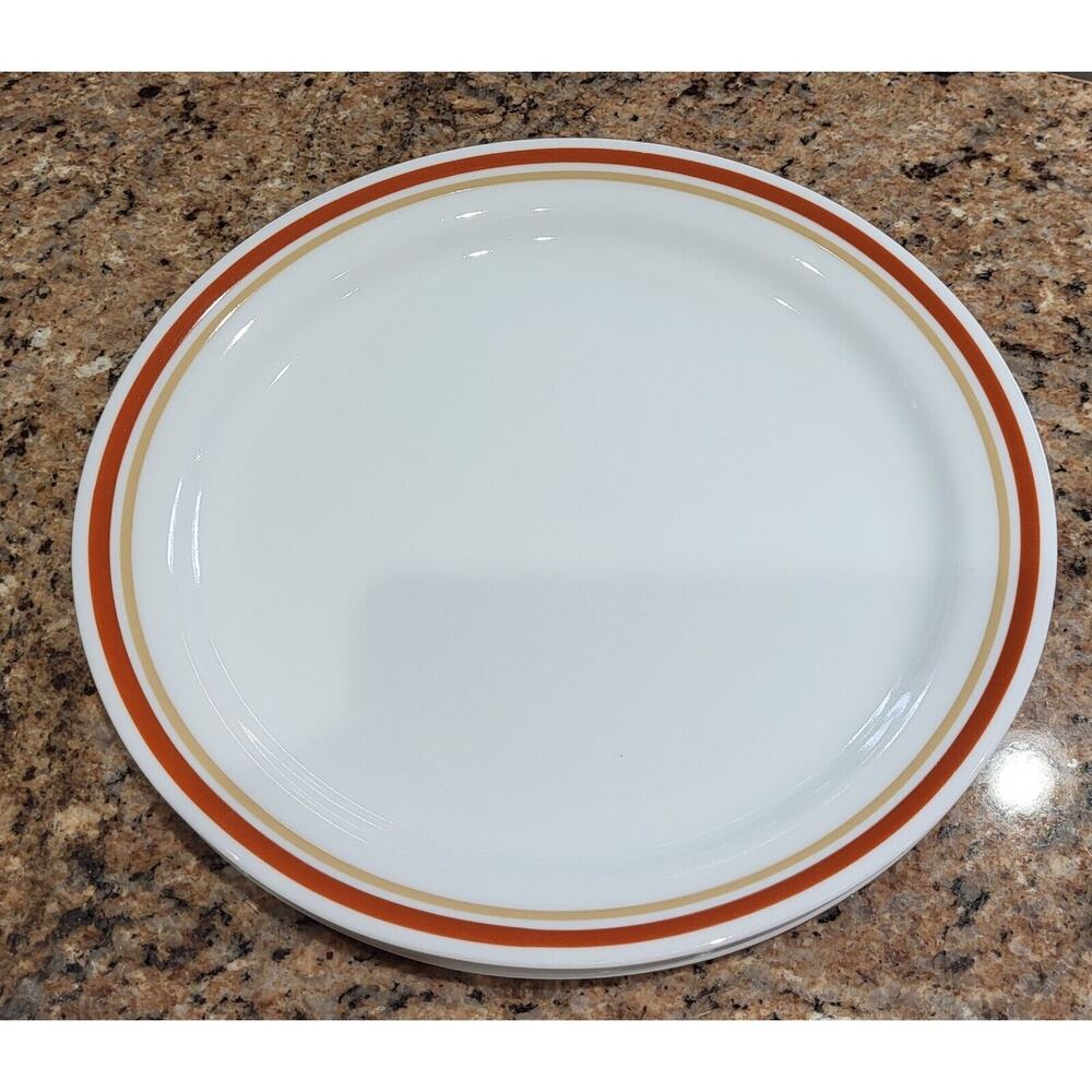 Vintage Corelle Cinnamon Chestnut Set of 4 Dinner Plates 10 1/4" Diameter